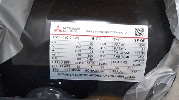 三菱SF-QR 0.4KW/220V.380V/6P