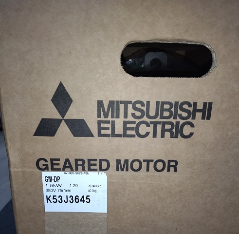 【三菱GM-DP】0.75KW/200V/1:50 平行轴减速电机 | IE3能效