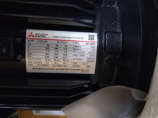 三菱SF-QRV  1.5KW/220V.380V/6P