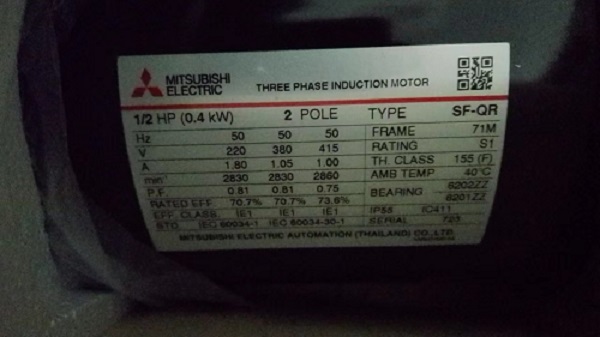三菱SF-QR 0.4KW/220V.380V/2P