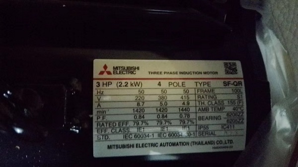 三菱SF-QR 2.2KW/220V.380V/6P